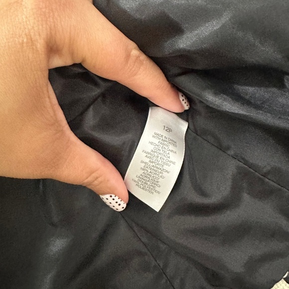 Liz Claiborne Black and White Houndstooth Crop Coat - Picture 5 of 5